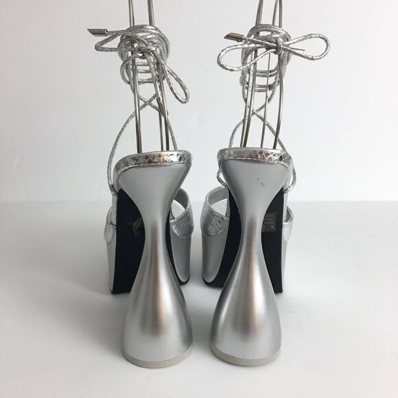 EGO Silver Platform Heels - Picture 11 of 15